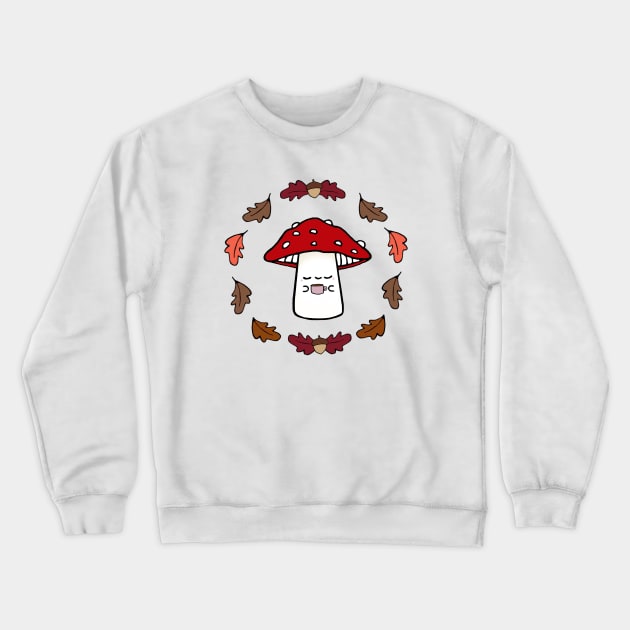 Fall Mushroom Crewneck Sweatshirt by staceyromanart